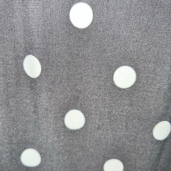 Lauren Ralph Lauren Ladies Grey with White Polka Dot Maxi Dress Size 4 - Picture 2 of 7